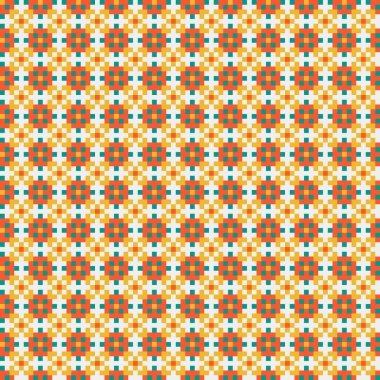 Soyut çapraz desen, üretken hesaplama sanatı, vektör illüstrasyonu