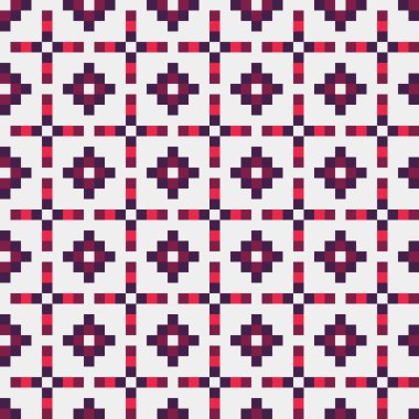 Soyut çapraz desen, üretken hesaplama sanatı, vektör illüstrasyonu