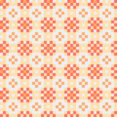 Soyut çapraz desen, üretken hesaplama sanatı, vektör illüstrasyonu