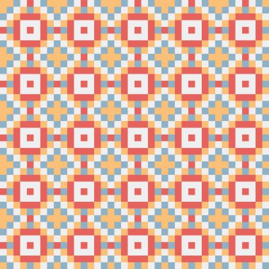 Soyut çapraz desenli üretken hesaplama sanatı çizimi