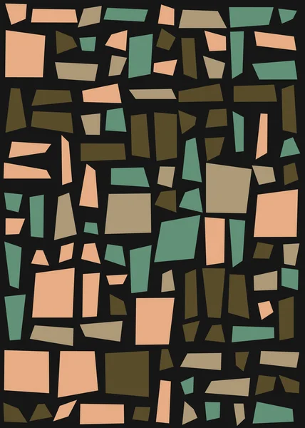 Ofset Quads üretken sanat arka planı, vektör illüstrasyonu