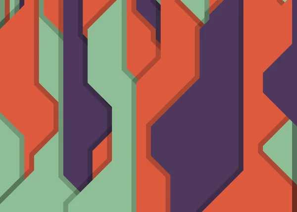 Vertical Lines Generative Art Background Vector Illustration — Stock Vector