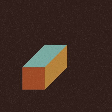 Soyut geometrik arkaplan. Edward Zajecs 2. Cubo 'nun 1971' deki uygulaması. Esasen 8 taştan oluşan bir Truchet fayans seti ve yerleştirme sanatı illüstrasyonu için kurallar 