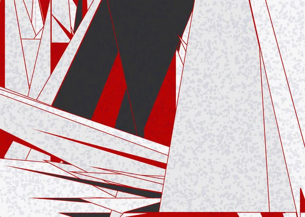 Piet Mondrian Style Computational Generative Art Background Illustration — Stock Vector