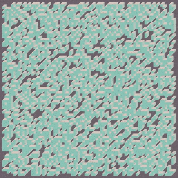 Soyut geometrik arkaplan. Edward Zajecs 2. Cubo 'nun 1971' deki uygulaması. Esasen 8 taştan oluşan bir Truchet fayans seti ve yerleştirme sanatı illüstrasyonu için kurallar 