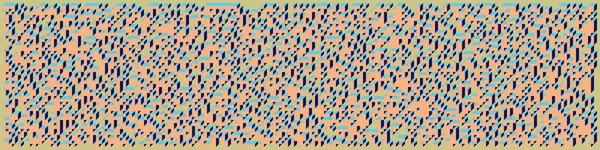 Soyut geometrik arkaplan. Edward Zajecs 2. Cubo 'nun 1971' deki uygulaması. Esasen 8 taştan oluşan bir Truchet fayans seti ve yerleştirme sanatı illüstrasyonu için kurallar 