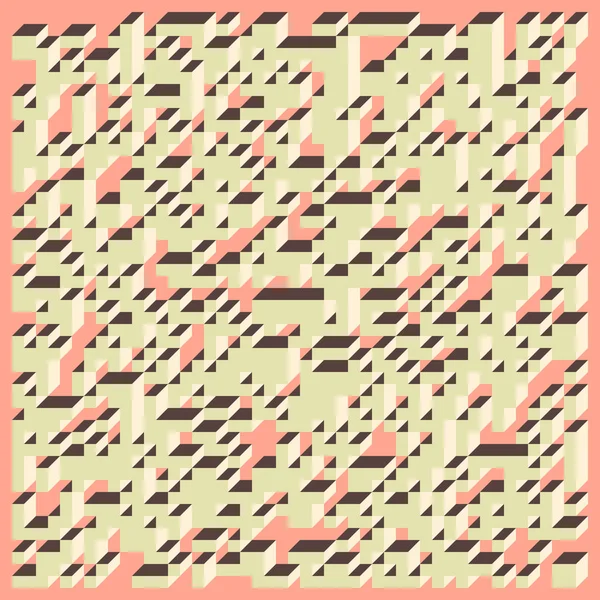 Edward Zajec 'in 1971' deki Il Cubo 'sunun uygulanması. Esasen 8 taştan oluşan bir Truchet fayans seti ve yerleştirme sanatı illüstrasyonu için kurallar