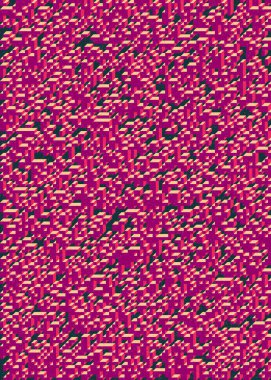 Soyut geometrik arkaplan. Edward Zajecs 2. Cubo 'nun 1971' deki uygulaması. Esasen 8 taştan oluşan bir Truchet fayans seti ve yerleştirme sanatı illüstrasyonu için kurallar 