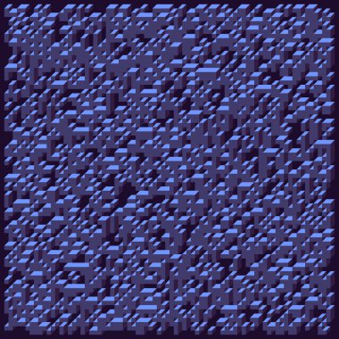 Soyut geometrik arkaplan. Edward Zajecs 2. Cubo 'nun 1971' deki uygulaması. Esasen 8 taştan oluşan bir Truchet fayans seti ve yerleştirme sanatı illüstrasyonu için kurallar 