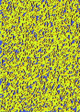 Soyut geometrik arkaplan. Edward Zajecs 2. Cubo 'nun 1971' deki uygulaması. Esasen 8 taştan oluşan bir Truchet fayans seti ve yerleştirme sanatı illüstrasyonu için kurallar 