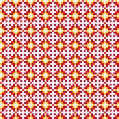 Soyut çapraz desenli üretken hesaplama sanatı çizimi