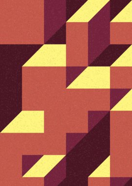 Edward Zajecs 2. Cubo 'nun 1971' deki uygulaması. Esasen 8 taştan oluşan bir Truchet fayans seti ve yerleştirme sanatı illüstrasyonu için kurallar  