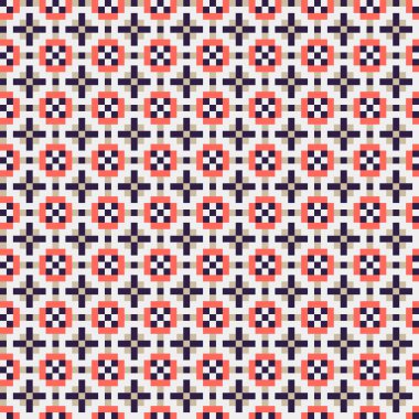 Soyut çapraz desen, üretken hesaplama sanatı, vektör illüstrasyonu