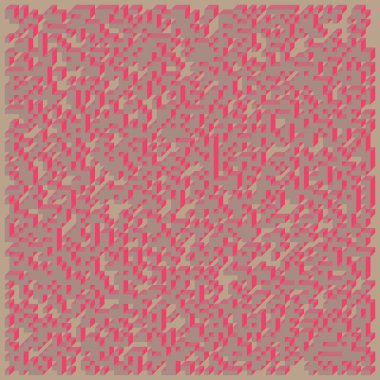 Soyut geometrik arkaplan. Edward Zajecs 2. Cubo 'nun 1971' deki uygulaması. Esasen 8 taştan oluşan bir Truchet fayans seti ve yerleştirme sanatı illüstrasyonu için kurallar 