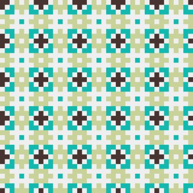 Soyut çapraz desen, üretken hesaplama sanatı, vektör illüstrasyonu