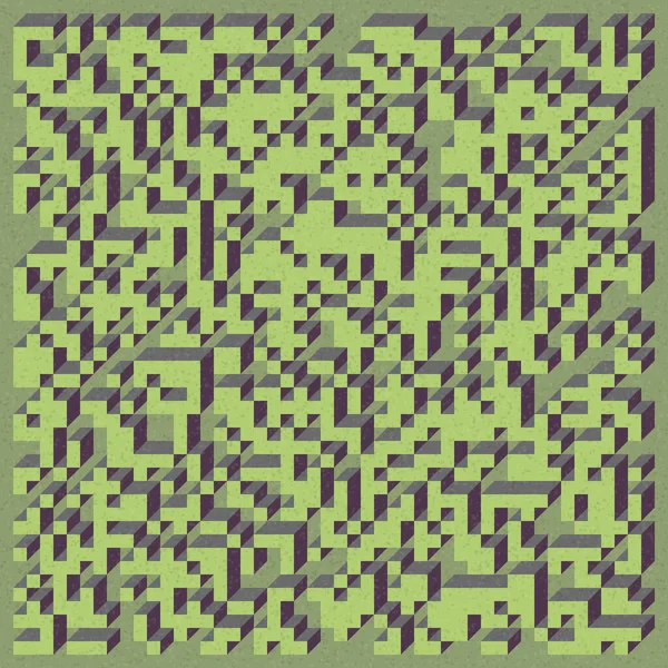 Soyut geometrik arkaplan. Edward Zajecs 2. Cubo 'nun 1971' deki uygulaması. Esasen 8 taştan oluşan bir Truchet fayans seti ve yerleştirme sanatı illüstrasyonu için kurallar 