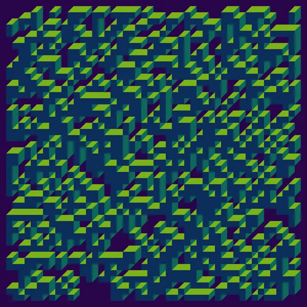 Abstracte Geometrische Achtergrond Uitvoering Van Edward Zajecs Cubo Vanaf 1971 — Stockvector