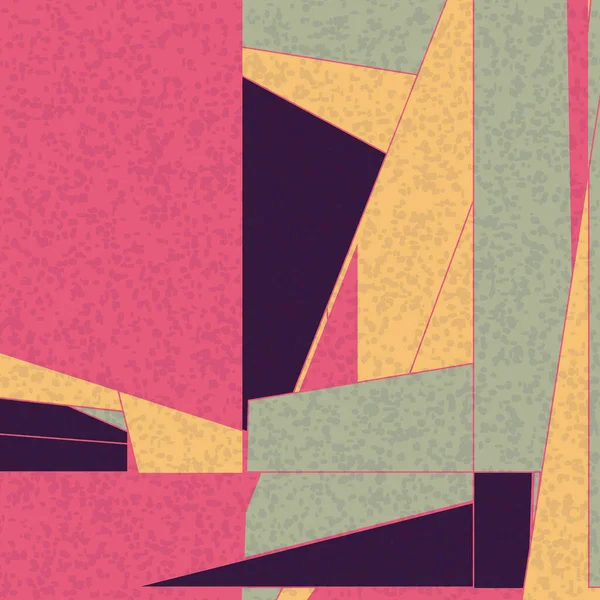 Piet Mondrian Style Computational Generative Art Background Illustration — Stock Vector
