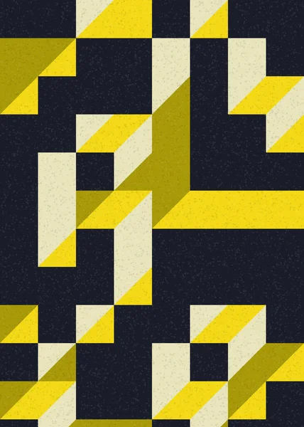 Edward Zajecs 2. Cubo 'nun 1971' deki uygulaması. Esasen 8 taştan oluşan bir Truchet fayans seti ve yerleştirme sanatı illüstrasyonu için kurallar  