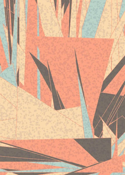 Piet Mondrian Stil Computational Generative Art Hintergrundillustration — Stockvektor