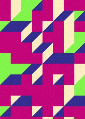 Edward Zajecs 2. Cubo 'nun 1971' deki uygulaması. Esasen 8 taştan oluşan bir Truchet fayans seti ve yerleştirme sanatı illüstrasyonu için kurallar  