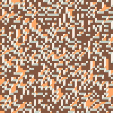 Soyut geometrik arkaplan. Edward Zajecs 2. Cubo 'nun 1971' deki uygulaması. Esasen 8 taştan oluşan bir Truchet fayans seti ve yerleştirme sanatı illüstrasyonu için kurallar 