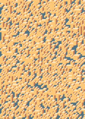 Edward Zajecs 2. Cubo 'nun 1971' deki uygulaması. Esasen 8 taştan oluşan bir Truchet fayans seti ve yerleştirme sanatı illüstrasyonu için kurallar  