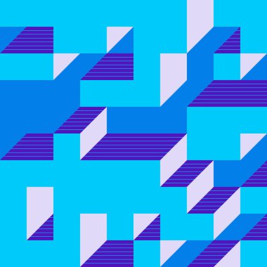 Edward Zajecs 2. Cubo 'nun 1971' deki uygulaması. Esasen 8 taştan oluşan bir Truchet fayans seti ve yerleştirme sanatı illüstrasyonu için kurallar  