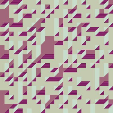 Edward Zajecs 2. Cubo 'nun 1971' deki uygulaması. Esasen 8 taştan oluşan bir Truchet fayans seti ve yerleştirme sanatı illüstrasyonu için kurallar  