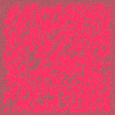 Soyut geometrik arkaplan. Edward Zajecs 2. Cubo 'nun 1971' deki uygulaması. Esasen 8 taştan oluşan bir Truchet fayans seti ve yerleştirme sanatı illüstrasyonu için kurallar 