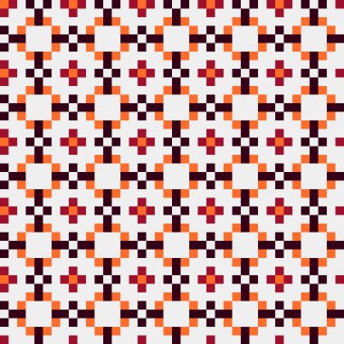 Soyut çapraz desenli üretken hesaplama sanatı çizimi