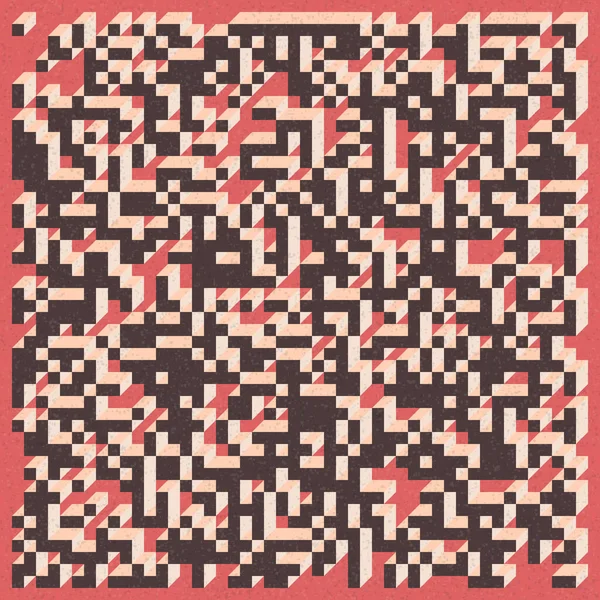 Soyut geometrik arkaplan. Edward Zajecs 2. Cubo 'nun 1971' deki uygulaması. Esasen 8 taştan oluşan bir Truchet fayans seti ve yerleştirme sanatı illüstrasyonu için kurallar 