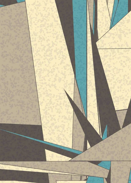 Piet Mondrian Style Computational Generative Art Pozadí Ilustrace — Stockový vektor