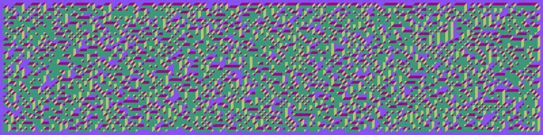 Edward Zajecs 2. Cubo 'nun 1971' deki uygulaması. Esasen 8 taştan oluşan bir Truchet fayans seti ve yerleştirme sanatı illüstrasyonu için kurallar  