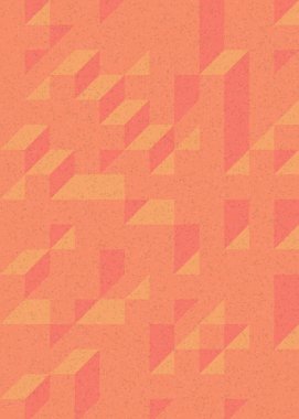 Soyut geometrik arkaplan. Edward Zajecs 2. Cubo 'nun 1971' deki uygulaması. Esasen 8 taştan oluşan bir Truchet fayans seti ve yerleştirme sanatı illüstrasyonu için kurallar 