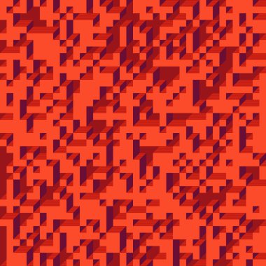 Edward Zajec 'in 1971' deki Il Cubo 'sunun uygulanması. Esasen 8 taştan oluşan bir Truchet fayans seti ve yerleştirme sanatı illüstrasyonu için kurallar