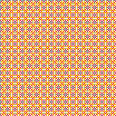 Soyut çapraz desenli üretken hesaplama sanatı çizimi