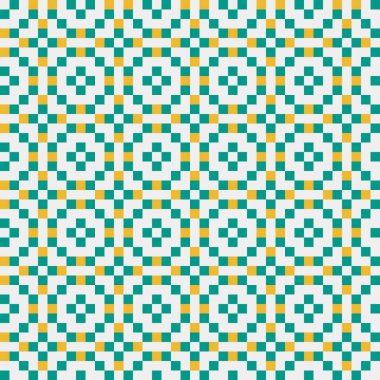 Soyut çapraz desenli üretken hesaplama sanatı çizimi