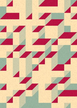 Edward Zajecs 2. Cubo 'nun 1971' deki uygulaması. Esasen 8 taştan oluşan bir Truchet fayans seti ve yerleştirme sanatı illüstrasyonu için kurallar  