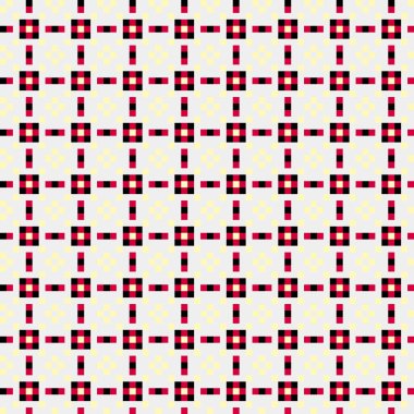 Soyut çapraz desenli üretken hesaplama sanatı çizimi