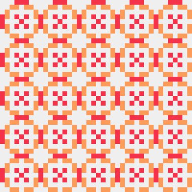 Soyut çapraz desenli üretken hesaplama sanatı çizimi