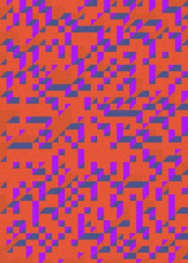 Edward Zajecs 2. Cubo 'nun 1971' deki uygulaması. Esasen 8 taştan oluşan bir Truchet fayans seti ve yerleştirme sanatı illüstrasyonu için kurallar  