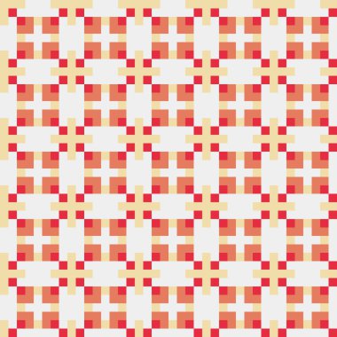 Soyut çapraz desenli üretken hesaplama sanatı çizimi