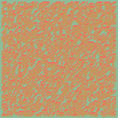 Edward Zajecs 2. Cubo 'nun 1971' deki uygulaması. Esasen 8 taştan oluşan bir Truchet fayans seti ve yerleştirme sanatı illüstrasyonu için kurallar  