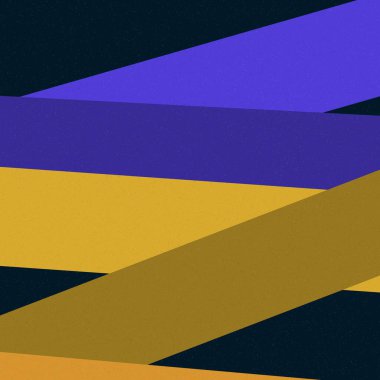 Altın Turuncu Çizgileri Aşan Renkli Üretici Sanat Biçimi