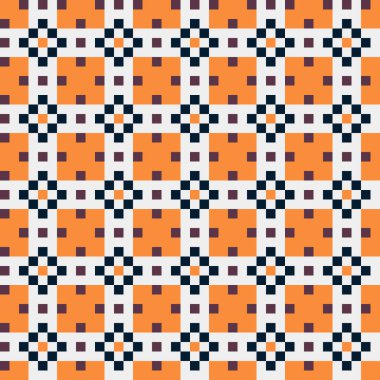 Soyut çapraz desenli üretken hesaplama sanatı çizimi