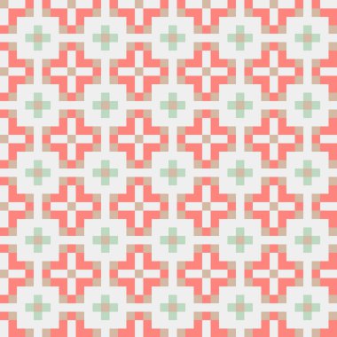 Soyut çapraz desenli üretken hesaplama sanatı çizimi