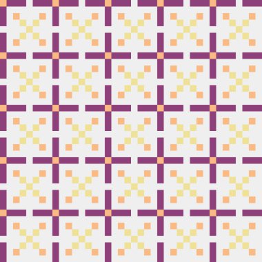 Soyut çapraz desenli üretken hesaplama sanatı çizimi