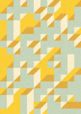 Edward Zajecs 2. Cubo 'nun 1971' deki uygulaması. Esasen 8 taştan oluşan bir Truchet fayans seti ve yerleştirme sanatı illüstrasyonu için kurallar  