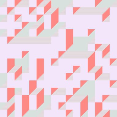 Edward Zajecs 2. Cubo 'nun 1971' deki uygulaması. Esasen 8 taştan oluşan bir Truchet fayans seti ve yerleştirme sanatı illüstrasyonu için kurallar  